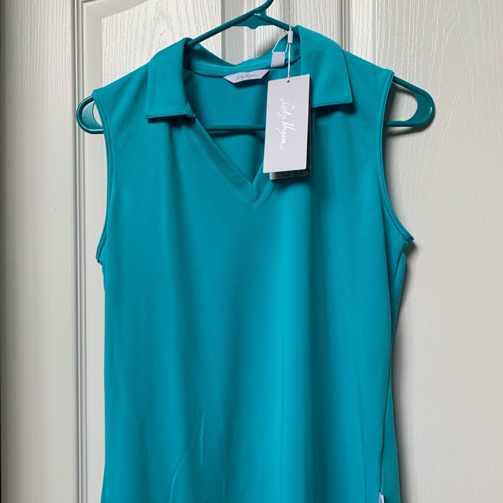 Ladies Golf Lady Hagen Turquoise Tank Size Small